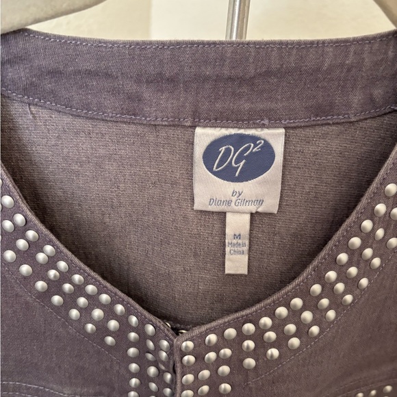 DG² by Diane Gilman Studded Jean Jacket | NWT | M - Picture 3 of 3